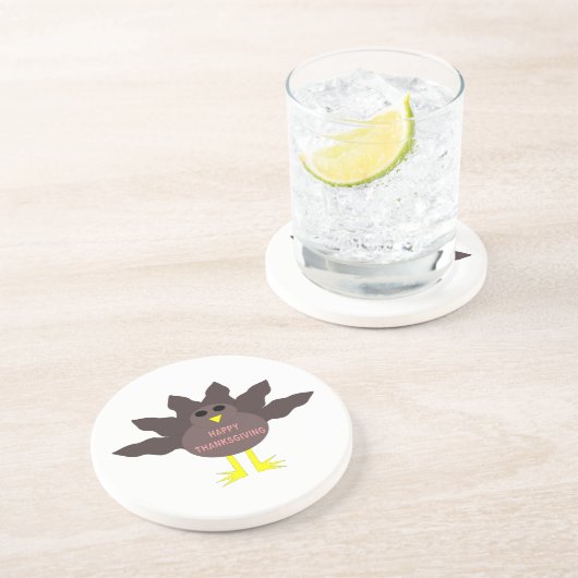 Erntedank Pluckte Türkei Untersetzer (Seite)