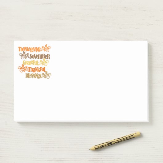 Erntedank Post-it-Notes Post-it Klebezettel (Auf Schreibtisch)