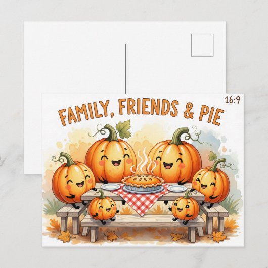 Erntedank Postkarte (Vorne/Hinten)