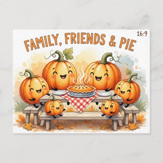 Erntedank Postkarte (Vorderseite)