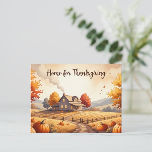 Erntedank Postkarte (Stehend Vorderseite)