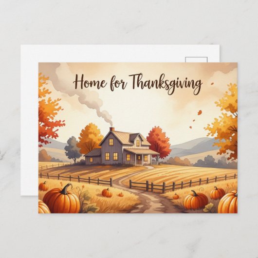 Erntedank Postkarte (Vorne/Hinten)