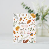 Erntedank Postkarte (Stehend Vorderseite)