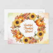 Erntedank Postkarte (Vorne/Hinten)