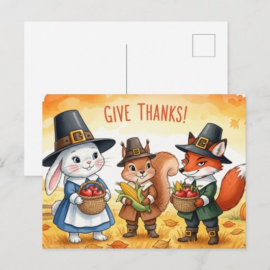 Erntedank Postkarte (Vorne/Hinten)