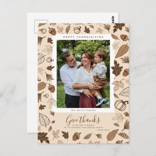 Erntedank Postkarte (Vorne/Hinten)