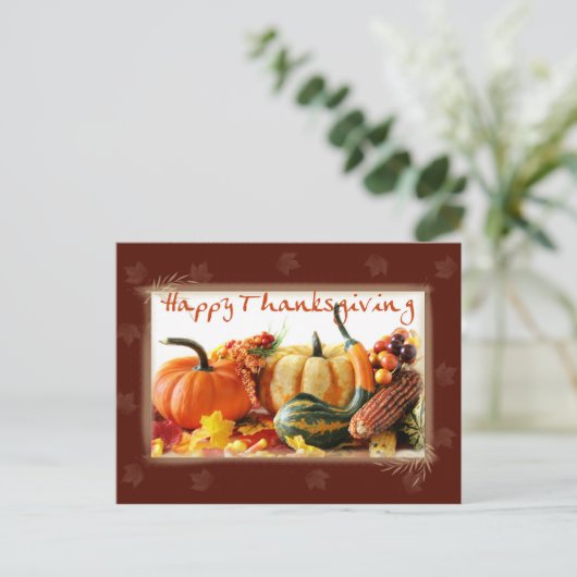 Erntedank Postkarte (Stehend Vorderseite)