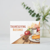 Erntedank Postkarte (Stehend Vorderseite)