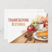 Erntedank Postkarte (Vorne/Hinten)