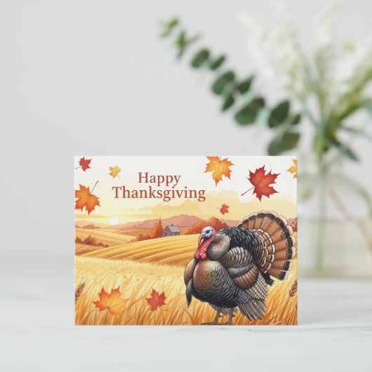 Erntedank Postkarte (Stehend Vorderseite)