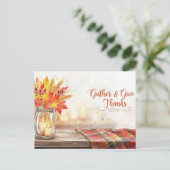 Erntedank Postkarte (Stehend Vorderseite)