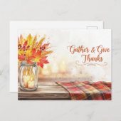 Erntedank Postkarte (Vorne/Hinten)