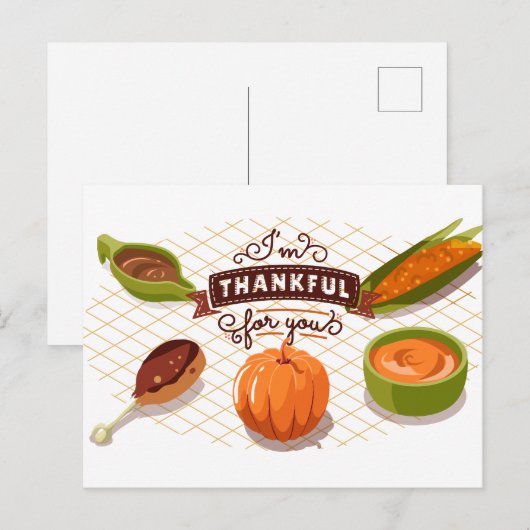 Erntedank Postkarte (Vorne/Hinten)