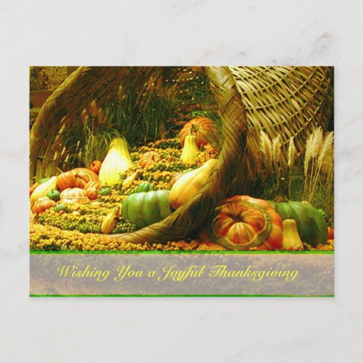 Erntedank Postkarte (Vorderseite)