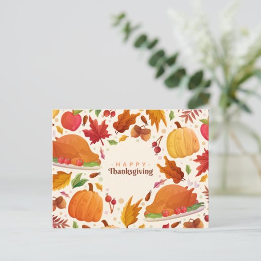 Erntedank Postkarte (Stehend Vorderseite)