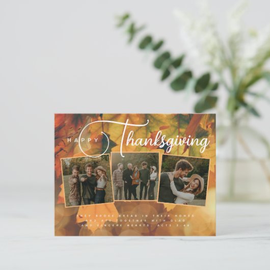 Erntedank Postkarte (Stehend Vorderseite)