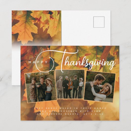 Erntedank Postkarte (Vorne/Hinten)