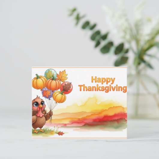 Erntedank Postkarte (Stehend Vorderseite)