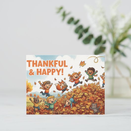 Erntedank Postkarte (Stehend Vorderseite)