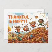 Erntedank Postkarte (Vorne/Hinten)