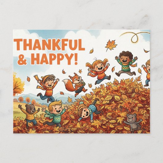 Erntedank Postkarte (Vorderseite)