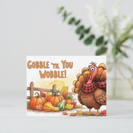 Erntedank Postkarte (Stehend Vorderseite)