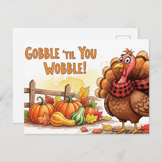 Erntedank Postkarte (Vorne/Hinten)