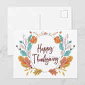 Erntedank Postkarte (Vorne/Hinten)