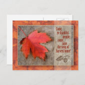 Erntedank Postkarte (Vorne/Hinten)