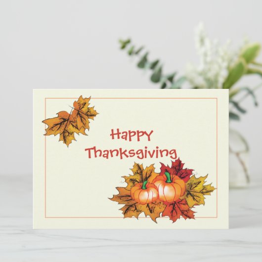 Erntedank Postkarte (Stehend Vorderseite)