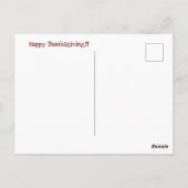 Erntedank Postkarte (Rückseite)