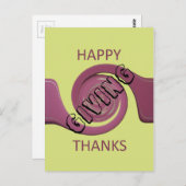 Erntedank Postkarte (Vorne/Hinten)