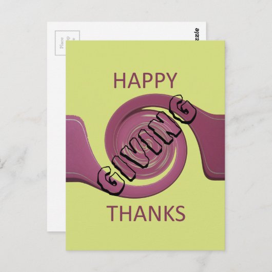 Erntedank Postkarte (Vorne/Hinten)