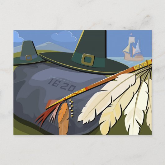 Erntedank-Postkarte Feiertagspostkarte (Vorderseite)