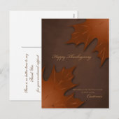 Erntedank-Postkarte / Firmenkunde Feiertagspostkarte (Vorne/Hinten)