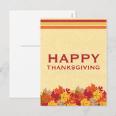Erntedank Postkarte für Herbst (Vorne/Hinten)