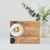 Erntedank Postkarten - Business Restarant Theme (Stehend Vorderseite)