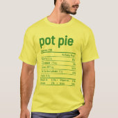 Erntedank Pot Pie Nutrition Facts Funny Christm T-Shirt (Vorderseite)