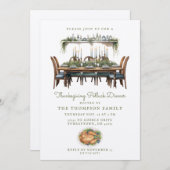 Erntedank | Potluck Dinner Einladung (Vorne/Hinten)