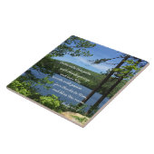 Erntedank Psalm 100:4 Fotograf Squam Lake Fliese (Seite)