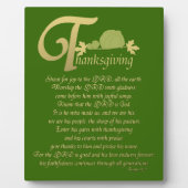 Erntedank - Psalm 100 Fotoplatte (Vorderseite)