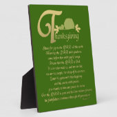 Erntedank - Psalm 100 Fotoplatte (Seite)