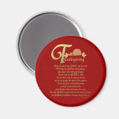 Erntedank - Psalm 100 Magnet (Vorderseite/Rückseite)