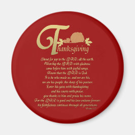 Erntedank - Psalm 100 Magnet