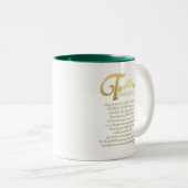 Erntedank - Psalm 100 Zweifarbige Tasse (VorderseiteRechts)