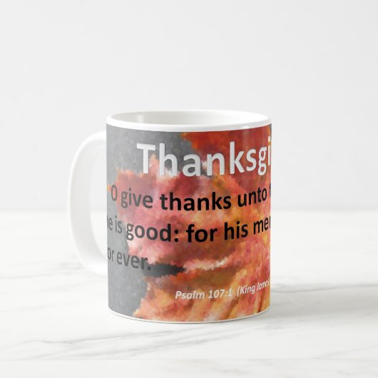 Erntedank-Psalm 107-1 Kaffeetasse (Vorderseite Links)
