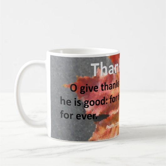 Erntedank-Psalm 107-1 Kaffeetasse (Links)