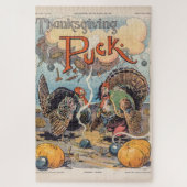 Erntedank Puck Vintag Illustration Puzzle (Vertikal)
