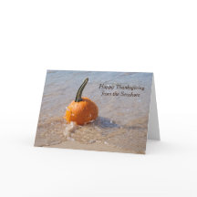 Erntedank Pumpkin am Strand