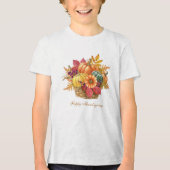 Erntedank Pumpkin Basket Girls T - Shirt (Vorderseite)